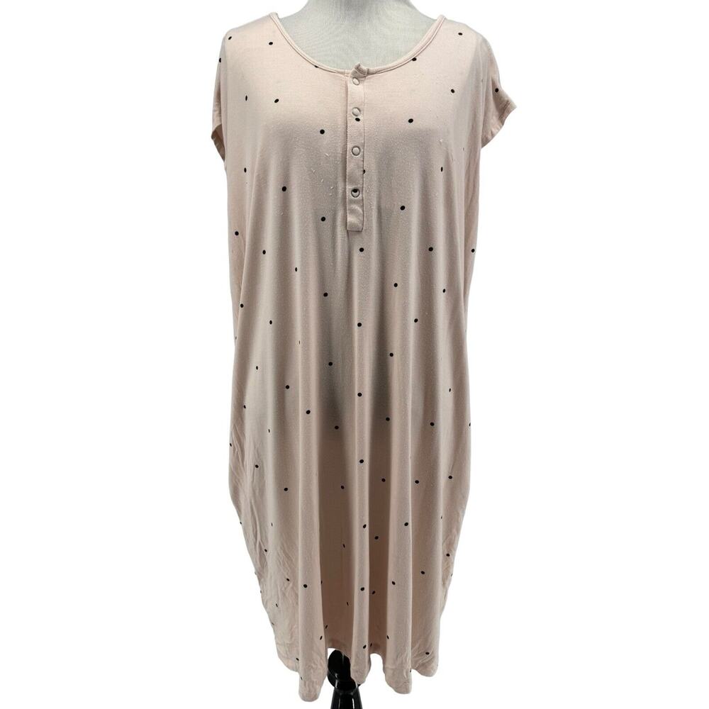 Nom Maternity Women's Gardenia Dot‎ Clementine Maternity Nursing Nightgown Large